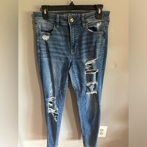American Eagle Ripped Skinny Jeans